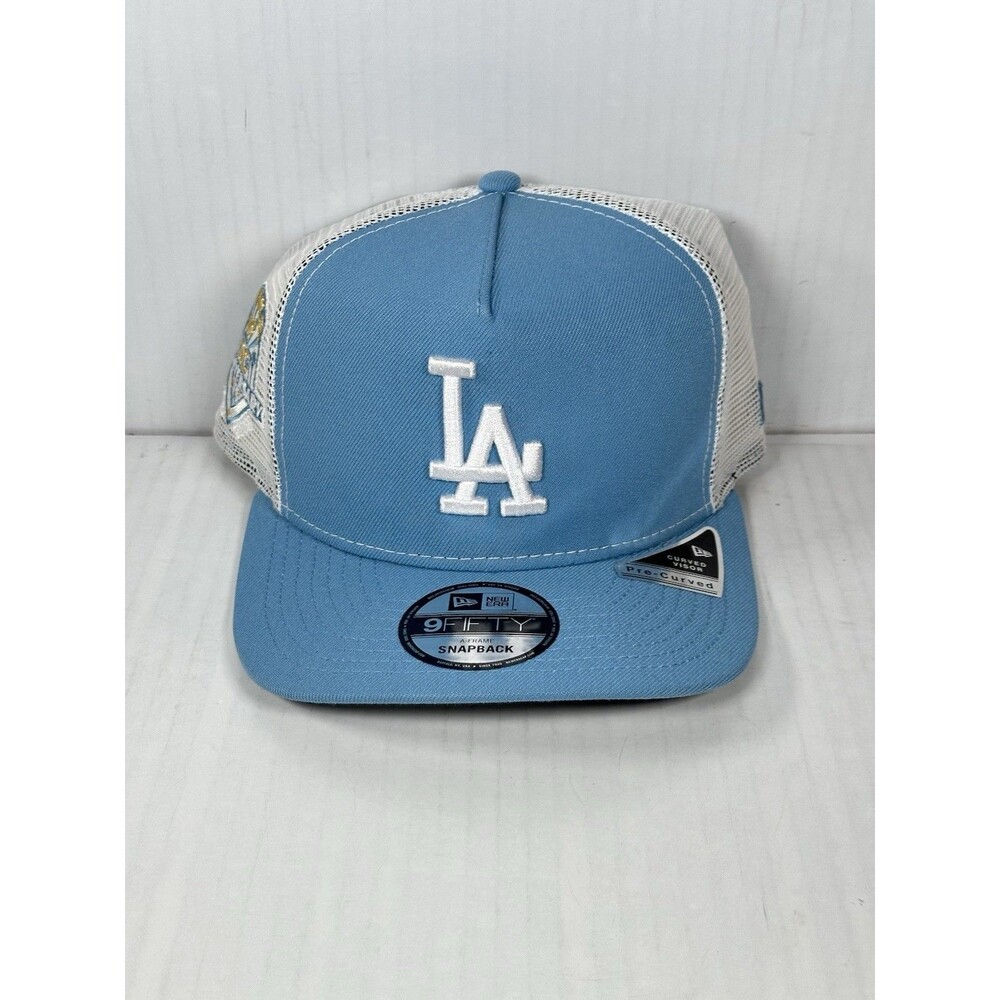 New Era LA Dodgers MLB 9FIFTY A-Frame SnapBack Adjustable Hat Cap Patch NWT